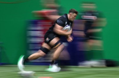 270125 - Wales Rugby Training in the week leading up to their first 6 Nations game against France - Freddie Thomas during training