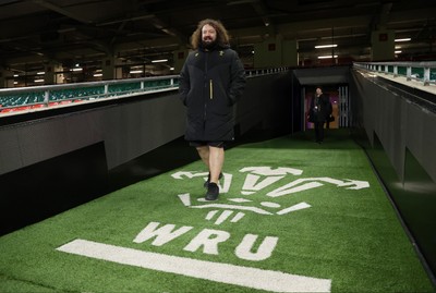 270125 - Wales Rugby Training in the week leading up to their first 6 Nations game against France - Wales Scrum Coach Adam Jones