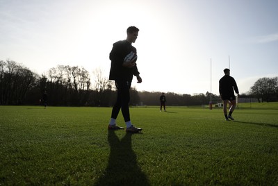 270126 - Wales Rugby Training on the first day of 6 Nations camp - Kieran Hardy