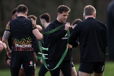 270126 - Wales Rugby Training on the first day of 6 Nations camp - Kieran Hardy