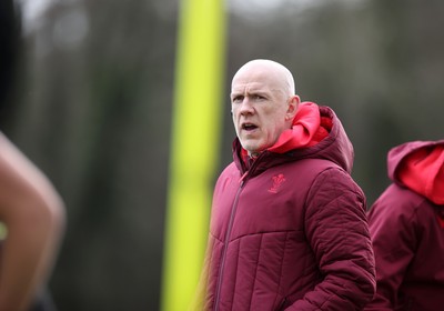 270126 - Wales Rugby Training on the first day of 6 Nations camp - Head Coach Steve Tandy