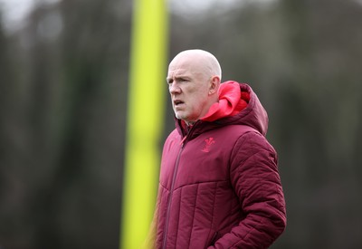 270126 - Wales Rugby Training on the first day of 6 Nations camp - Head Coach Steve Tandy