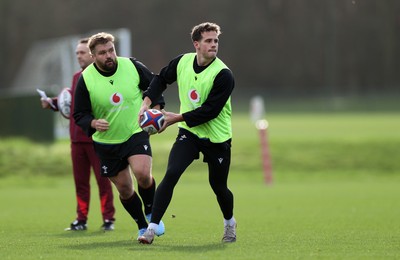 270126 - Wales Rugby Training on the first day of 6 Nations camp - Kieran Hardy