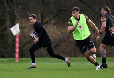 270126 - Wales Rugby Training on the first day of 6 Nations camp - Kieran Hardy