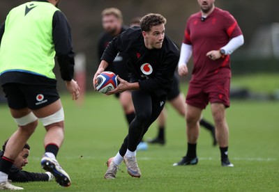 270126 - Wales Rugby Training on the first day of 6 Nations camp - Kieran Hardy