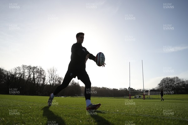 270126 - Wales Rugby Training on the first day of 6 Nations camp - Kieran Hardy