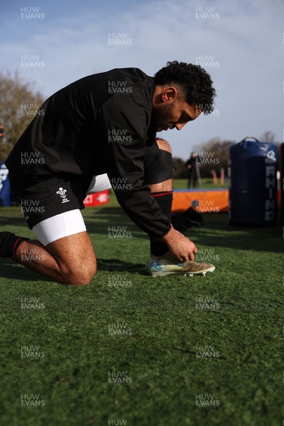270126 - Wales Rugby Training on the first day of 6 Nations camp - Gabriel Hamer-Webb