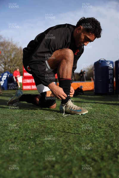 270126 - Wales Rugby Training on the first day of 6 Nations camp - Gabriel Hamer-Webb