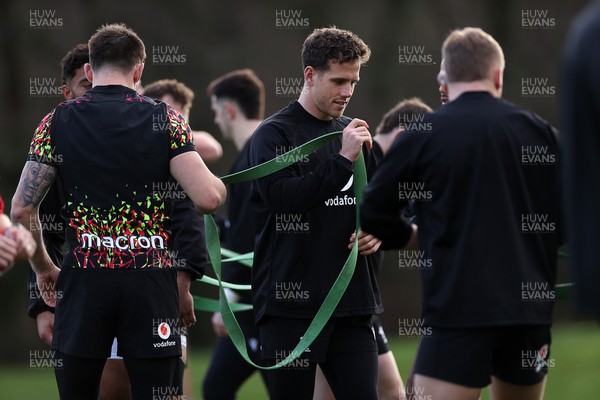 270126 - Wales Rugby Training on the first day of 6 Nations camp - Kieran Hardy