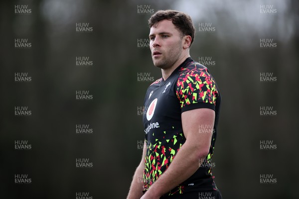 270126 - Wales Rugby Training on the first day of 6 Nations camp - Mason Grady
