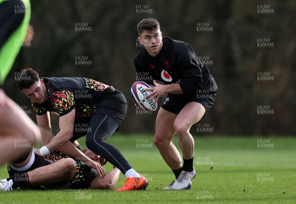 270126 - Wales Rugby Training on the first day of 6 Nations camp - Reuben Morgan-Williams