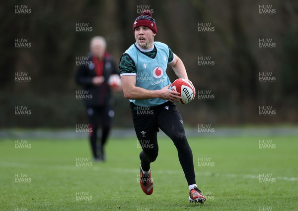270224 - Wales Rugby Training - Ioan Lloyd during training