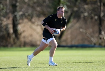 270225 - Wales Rugby Training - Dewi Lake during training