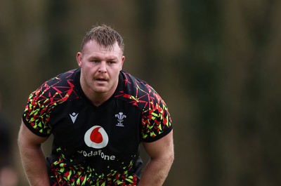 270226 - Wales Rugby Training - Dewi Lake during training