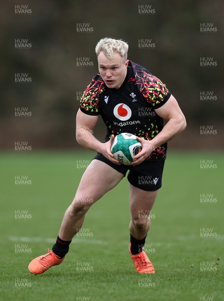 270226 - Wales Rugby Training - Blair Murray during training
