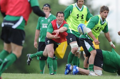 27.05.09 - Wales Rugby Training - Gareth Cooper in action during training. 