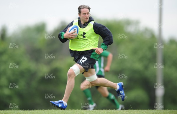27.05.09 - Wales Rugby Training - Ryan Jones in action during training. 