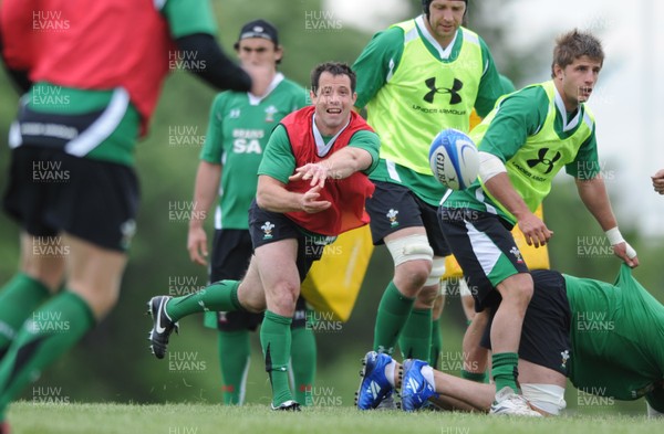 27.05.09 - Wales Rugby Training - Gareth Cooper in action during training. 