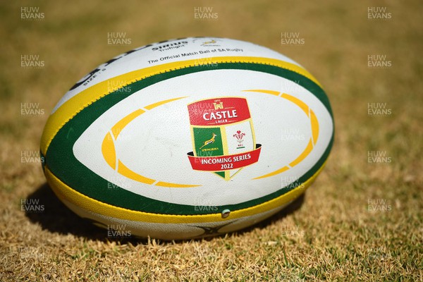 270622 - Wales Rugby Training - Tour match ball during training