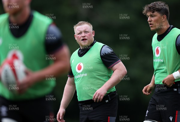 270623 - The Wales Rugby Team training in preparation for the Rugby World Cup - Keiron Assiratti during training