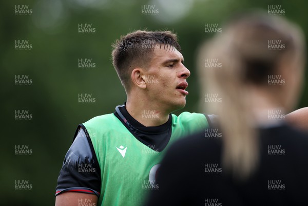 270623 - The Wales Rugby Team training in preparation for the Rugby World Cup - Dafydd Jenkins during training