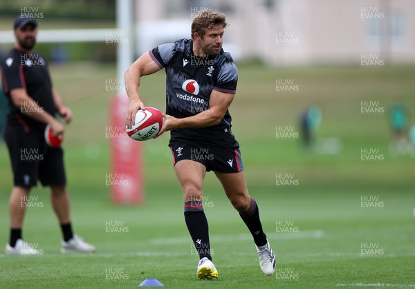 270623 - The Wales Rugby Team training in preparation for the Rugby World Cup - Leigh Halfpenny during training