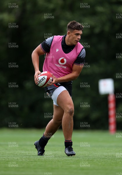 270623 - The Wales Rugby Team training in preparation for the Rugby World Cup - Dafydd Jenkins during training