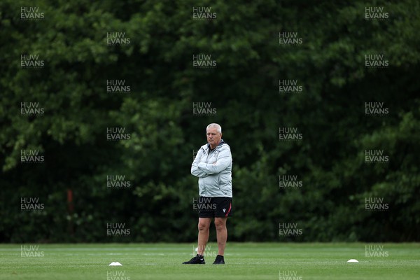 270623 - The Wales Rugby Team training in preparation for the Rugby World Cup - Head Coach Warren Gatland