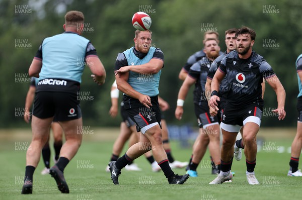 270623 - The Wales Rugby Team training in preparation for the Rugby World Cup - Corey Domachowski during training