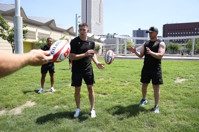 270625 - Wales Rugby training upon arrival in Japan - Josh Adams during training