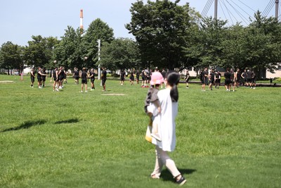 270625 - Wales Rugby training upon arrival in Japan - 