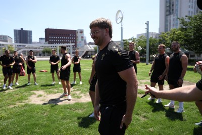 270625 - Wales Rugby training upon arrival in Japan - Aaron Wainwright during training