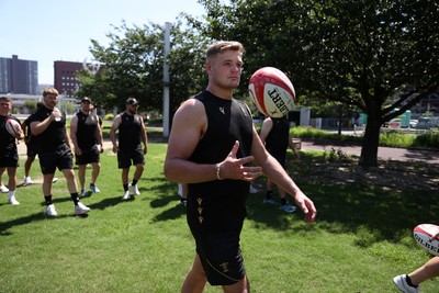 270625 - Wales Rugby training upon arrival in Japan - Taine Plumtree during training
