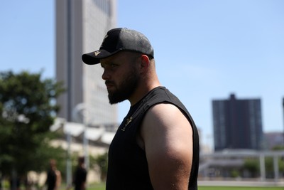 270625 - Wales Rugby training upon arrival in Japan - Nicky Smith during training