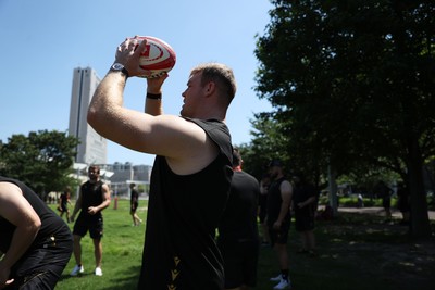 270625 - Wales Rugby training upon arrival in Japan - Dewi Lake during training
