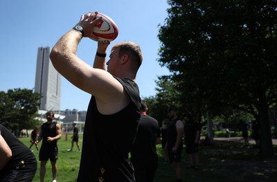 270625 - Wales Rugby training upon arrival in Japan - Dewi Lake during training