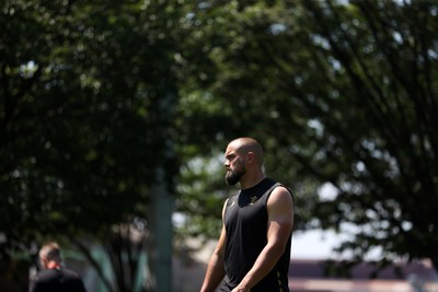 270625 - Wales Rugby training upon arrival in Japan - Josh Macleod during training