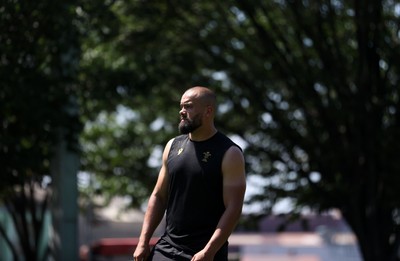 270625 - Wales Rugby training upon arrival in Japan - Josh Macleod during training