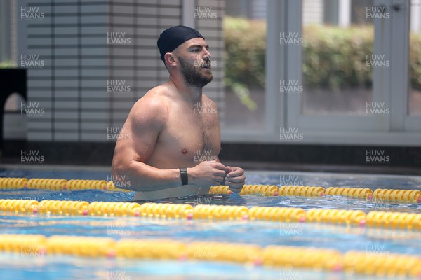 270625 - Wales Rugby Gym and Recovery upon arrival in Japan - Johnny Williams