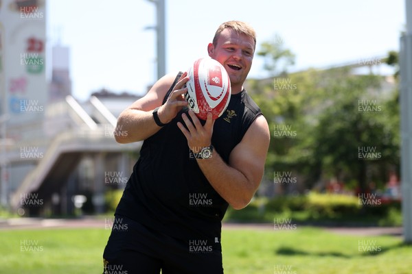 270625 - Wales Rugby training upon arrival in Japan - Dewi Lake during training
