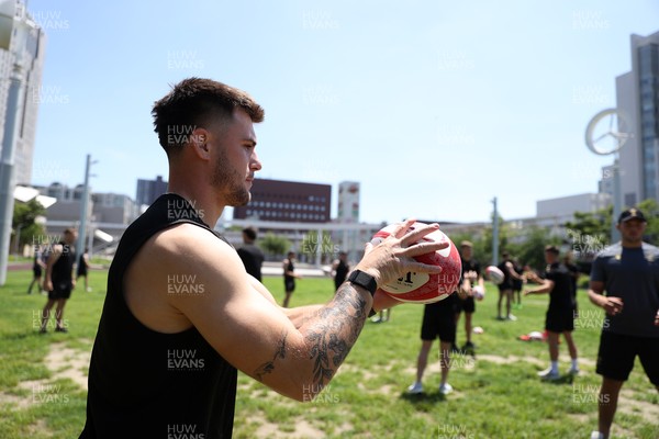 270625 - Wales Rugby training upon arrival in Japan - Joe Roberts during training