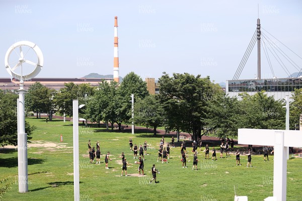 270625 - Wales Rugby training upon arrival in Japan - 