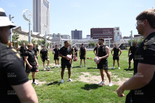 270625 - Wales Rugby training upon arrival in Japan - Ben Thomas and Johnny Williams
