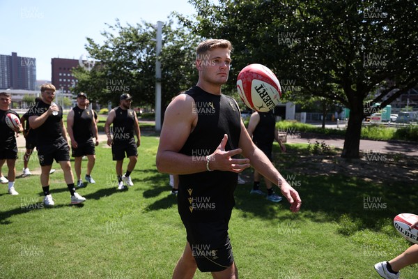 270625 - Wales Rugby training upon arrival in Japan - Taine Plumtree during training