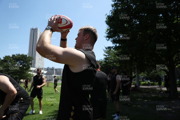 270625 - Wales Rugby training upon arrival in Japan - Dewi Lake during training