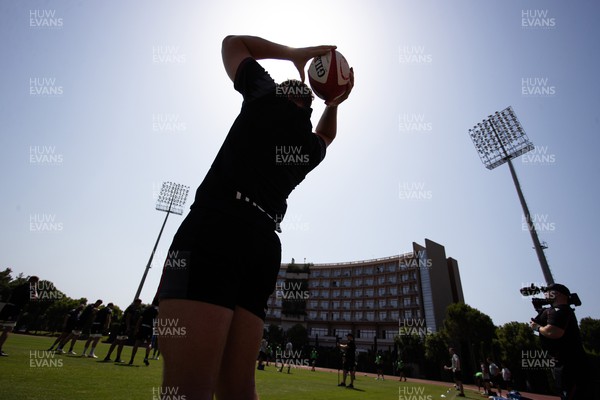 270723 - Wales Rugby Training taking place in Turkey, in preparation for the Rugby World Cup - Ryan Elias during training
