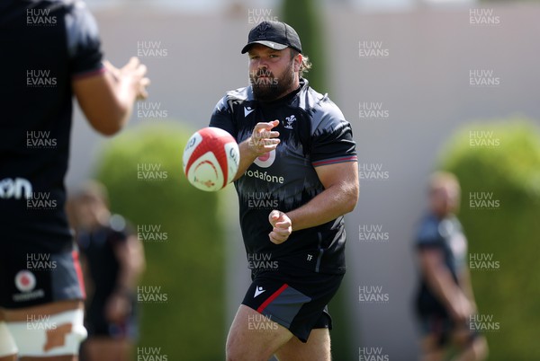 270723 - Wales Rugby Training taking place in Turkey, in preparation for the Rugby World Cup - Tomas Francis during training