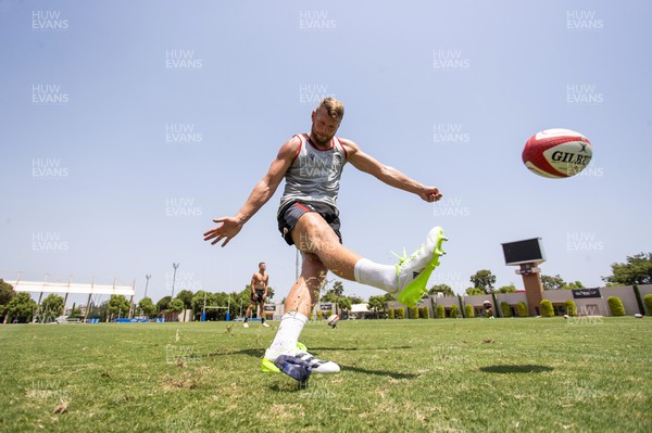 270723 - Wales Rugby Training taking place in Turkey, in preparation for the Rugby World Cup - Dan Biggar during training