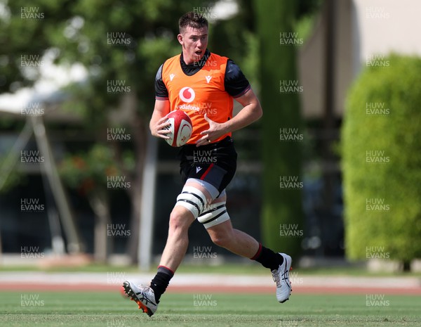 270723 - Wales Rugby Training taking place in Turkey, in preparation for the Rugby World Cup - Adam Beard during training