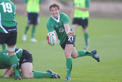 27.10.09 - Wales Rugby Training - Martin Roberts in action during training. 
